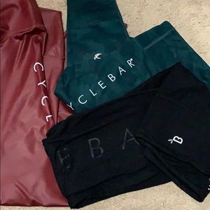 Cyclebar yoga pants (3 pairs)